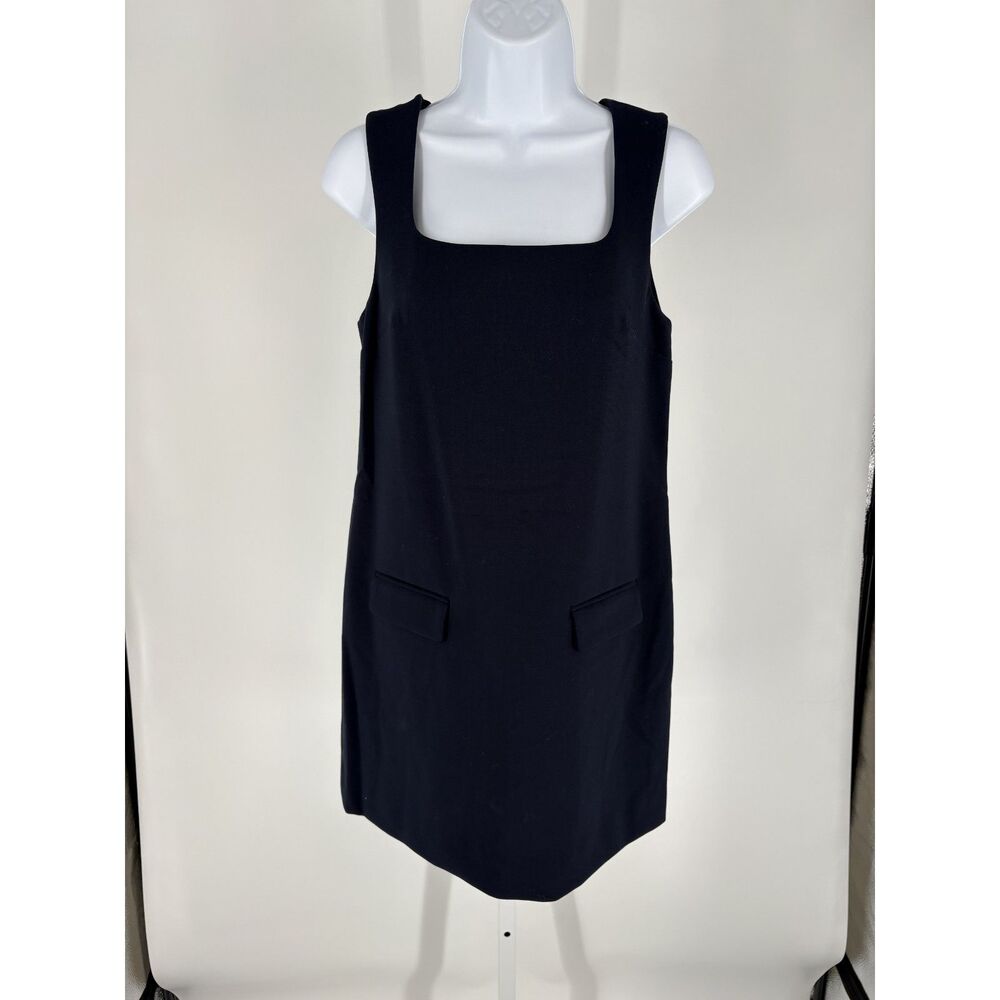 Classic Navy Shift Dress Women’s Sleeveless Square Neck Mini Dress